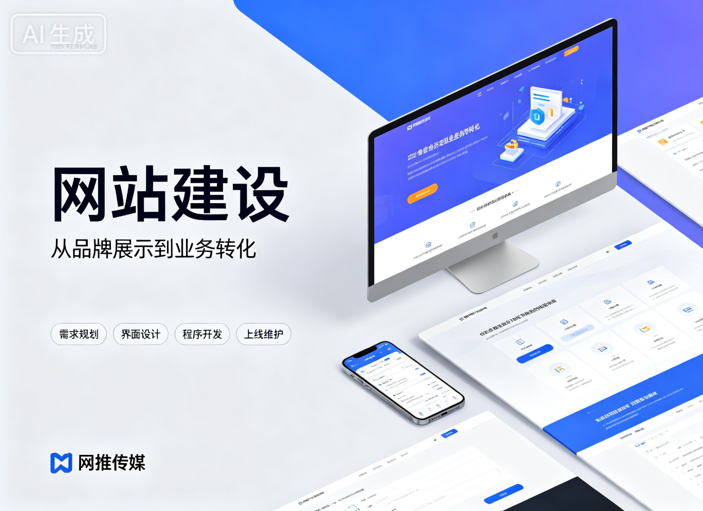 网站建设宣传图展示企业官网案例